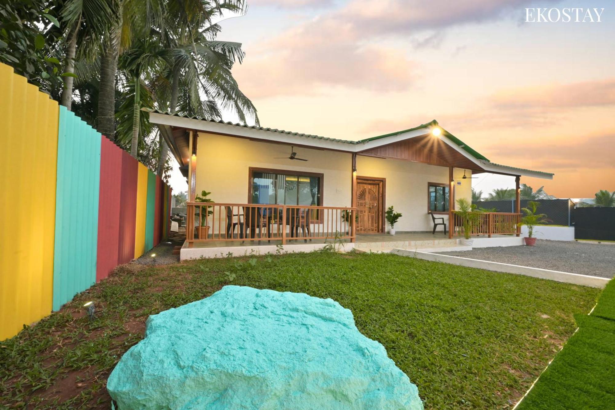 Ekostay - Blue Door Villa Alībāg Exteriör bild